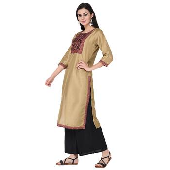 Chiku color Straight Digital Print Kurta Palazzo Set 4