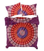Psychedelic Mandala Comforter Quilt Cover Double Bedding Throw Indian Duvet Cover & Pillow Case Bohemian Throw