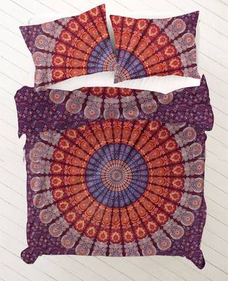 Psychedelic Mandala Comforter Quilt Cover Double Bedding Throw Indian Duvet Cover & Pillow Case Bohemian Throw 3