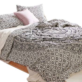 Black & White Mandala Comforter Cover Double Bedding Throw Indian Duvet Cover & Pillow Case Bohemian Throw 2