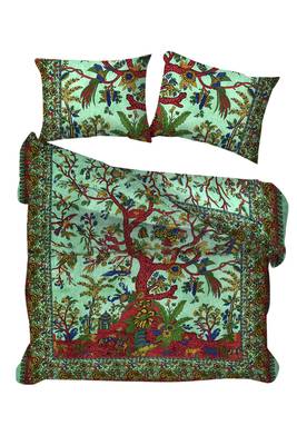 Tree of life Queen Size Comforter Hippie Boho Cotton Doona Duvet Cover  Comforter Mandala Hippie Bohemian Quilt Cover 3