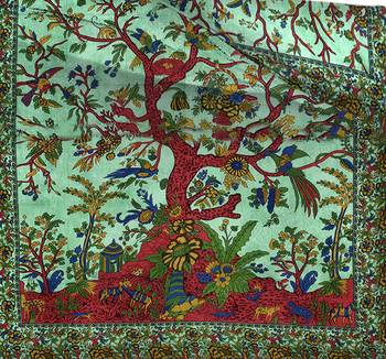 Tree of life Queen Size Comforter Hippie Boho Cotton Doona Duvet Cover  Comforter Mandala Hippie Bohemian Quilt Cover 4