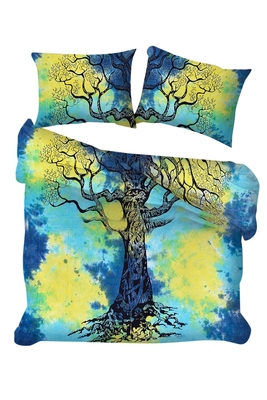 Psychedelic Comforter Cover Tree Of Life Double Bedding Indian Tie