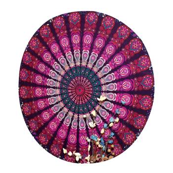 Mandala Roundie Beach Throw Tapestry Hippy Gypsy Cotton Table Covers Hippie Boho Yoga Mat Bohemian Spread Cover 1