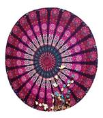 Mandala Roundie Beach Throw Tapestry Hippy Gypsy Cotton Table Covers Hippie Boho Yoga Mat Bohemian Spread Cover