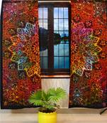 Star mandala psychedelic curtains wall tapestry drapes window treatment bohemian