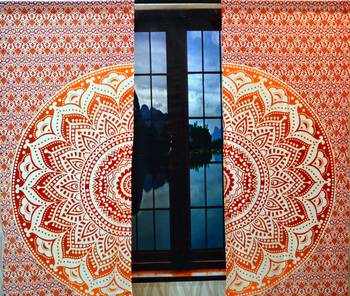 Indian urban elephant mandala curtains tapestry drapes window treatment bohemian 4