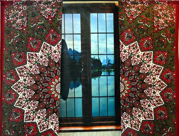 Psychedelic mandala curtains wall tapestry cutain decor window wall hanging art 4