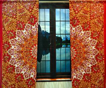 Indian star mandala cotton hippie tapestry door cutain window curtains bohemian 4