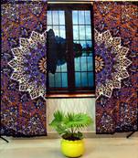 Indian psychedelic mandala curtains tapestry drapes window treatment tapestries