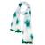 White Jute Digital Printed Woollen-Lace Scarf