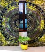 Die dye mandala cutain cotton hippie tapestry door decor window  ethnic curtains
