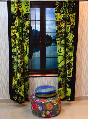 Mandala curtain window drapery decor wall curtains panel indian tapestries throw 1