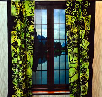 Mandala curtain window drapery decor wall curtains panel indian tapestries throw 4
