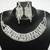 Diamond studded choker set - 2 strands