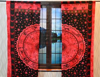 Indian door curtain mandala cotton hippie tapestry decor window curtain wall art 3
