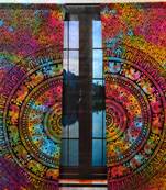 Indian mandala cotton hippie tapestry door curtain decor window curtain wall art