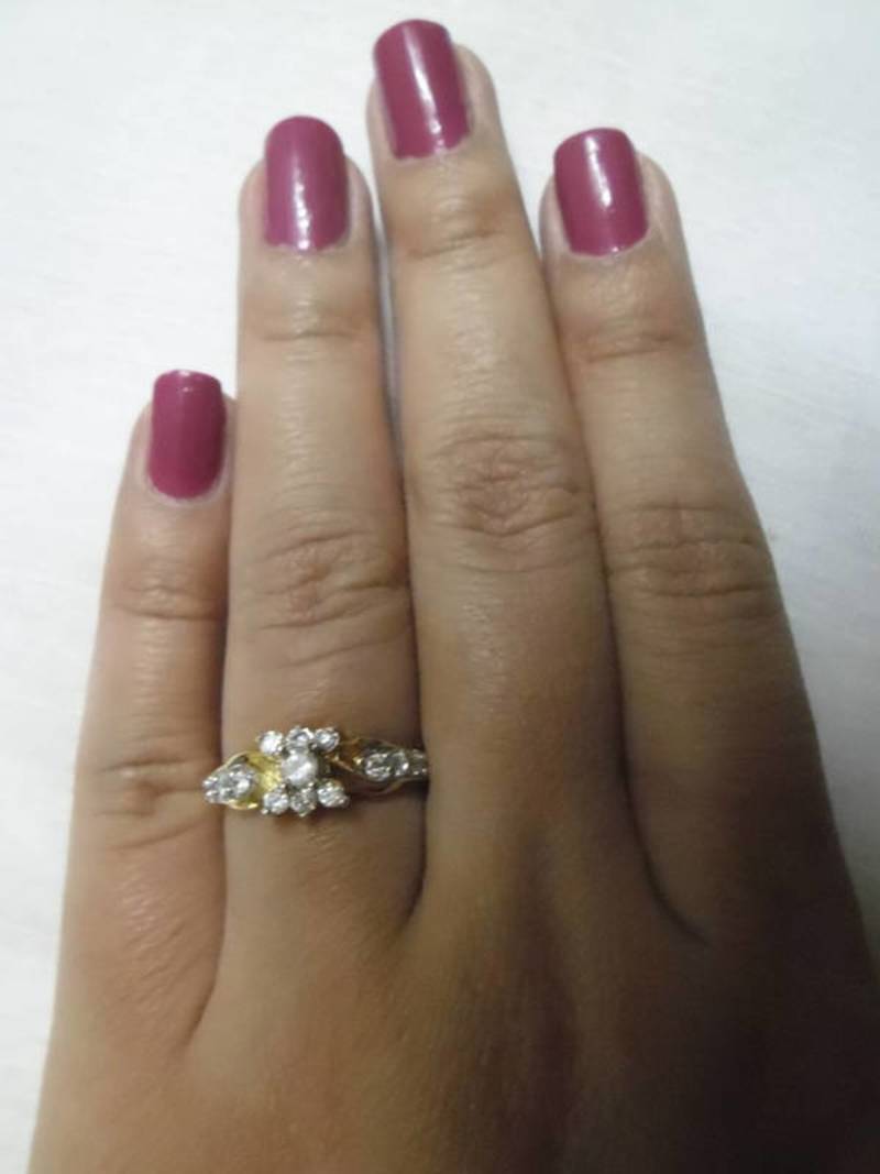 Diamond studded elegant ring