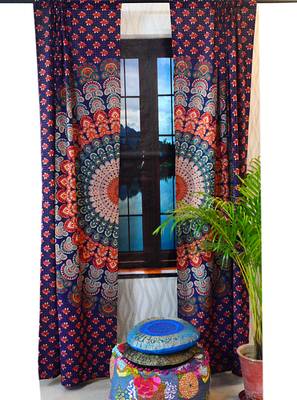 Mandala indian curtains wall tapestry boho decorative window curtain tapestries 2