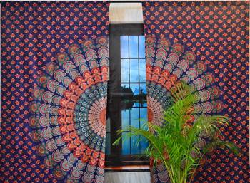 Mandala indian curtains wall tapestry boho decorative window curtain tapestries 3