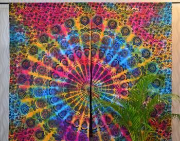Mandala indian curtains wall tapestry boho decorative window curtain tapestries 3