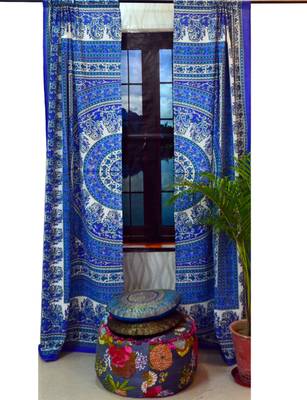 Paisley mandala tulle voile door window curtain drape panel sheer scarf valances 2