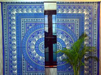 Paisley mandala tulle voile door window curtain drape panel sheer scarf valances 3