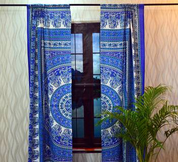 Paisley mandala tulle voile door window curtain drape panel sheer scarf valances 4