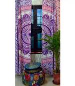 Mandala curtain tulle voile moroccan curtains drape panel sheer scarf valances