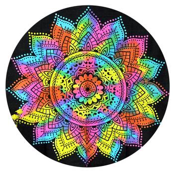 Mandala Roundie Beach Multi Color Indian Tapestry Hippy Gypsy Cotton Table Covers Hippie Boho Yoga Mat Bohemian 1