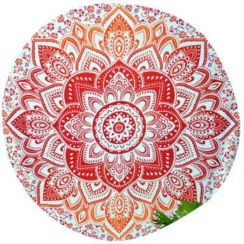 Mandala Roundie Beach Throw Big Flower Mandala Tapestry Hippy Gypsy Cotton Table Covers Hippie Boho Yoga Mat Bohemian 1