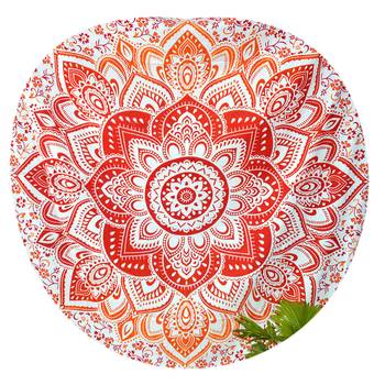 Mandala Roundie Beach Throw Big Flower Mandala Tapestry Hippy Gypsy Cotton Table Covers Hippie Boho Yoga Mat Bohemian 2