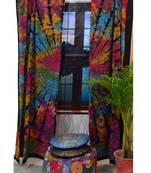 Indian mandala door window curtain drape panel sheer scarf valances divider boho