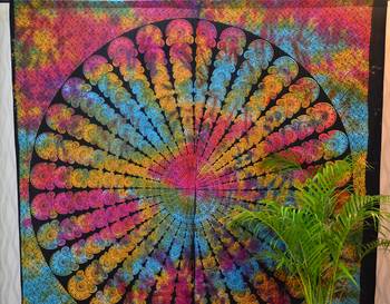 Indian mandala door window curtain drape panel sheer scarf valances divider boho 3