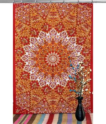 Indian hook curtain mandala curtains include 1 panel set mandala curtain hook tapestry 2