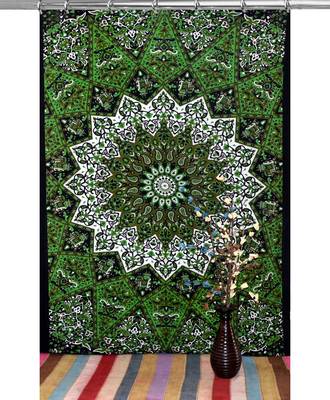 Hook tapestry curtain 2 valances drape panel boho decor window curtain drape handmade curtain tapestry throw 1