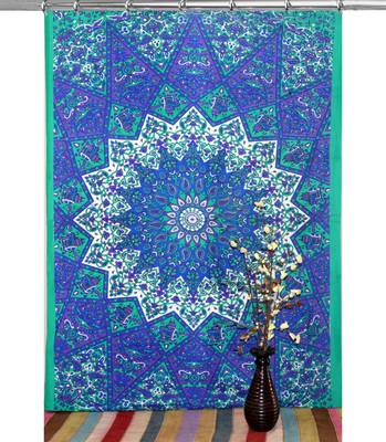 Mandala tapestry gypsy home decor panel set bohemian curtain room divider blackout balcony sheer curtain 1