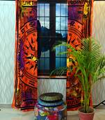 Mandala curtain tulle voile moroccan curtains drape panel sheer scarf valances