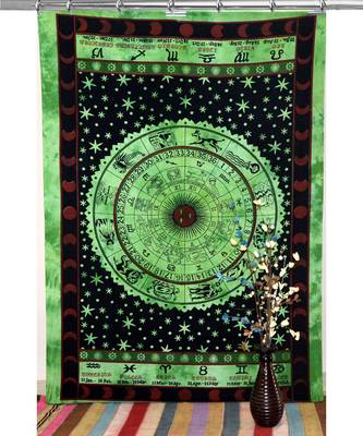 Mandala print curtain valance set dorm hook tapestry drape balcony room decor curtain boho set hippie 2