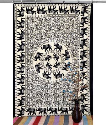 Boho living room hook curtains bohemian curtains for bedroom tapestry curtains mandala hippie dorm decor 2