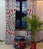 Indian mandala door curtain cotton hippie tapestry decor window curtain wall art