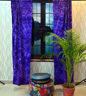 Wall throw tapestry indian mandala boho decorative curtains window drapery decor 2