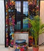Elephant decor door window indian curtain hanging tapestry boho hippie valances