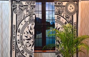 Indian celtic curtain mandala cotton hippie tapestry door decor window curtains 3