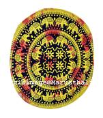 Mandala Roundie Beach Indian Elephant Mandala Tapestry Hippy Gypsy Cotton Tie Dye Table Covers Yoga Mat Bohemian