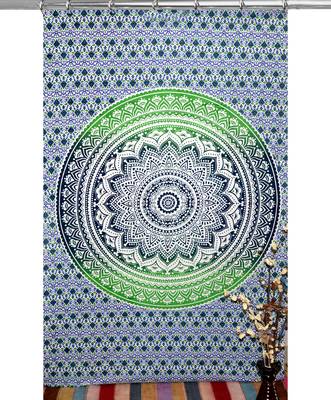 Mandala window hook curtains drape balcony room decor curtain boho set ethnic set hook tapestry 2
