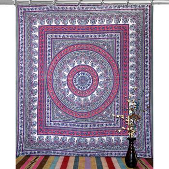 Mandala bedroom drape balcony room decor curtain boho set tapestry curtains drapes valances bohemian 1