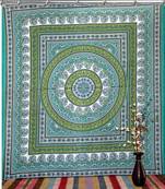 Boho living room hook curtains bohemian curtains for bedroom tie dye tapestry curtains mandala hippie dorm decor