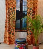 Tie dye mandala curtains throw tapestry drapes window treatment curtain tapestry