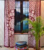 Wall tapestry indian mandala curtain decorative curtains window drapery decor